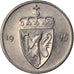 Moneda, Noruega, 50 Öre, 1975