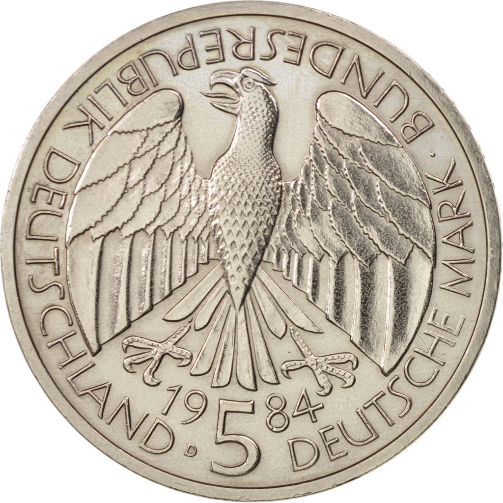 GERMANY - FEDERAL REPUBLIC, 5 Mark, 1984, Munich, Germany, AU(55-58), KM:160