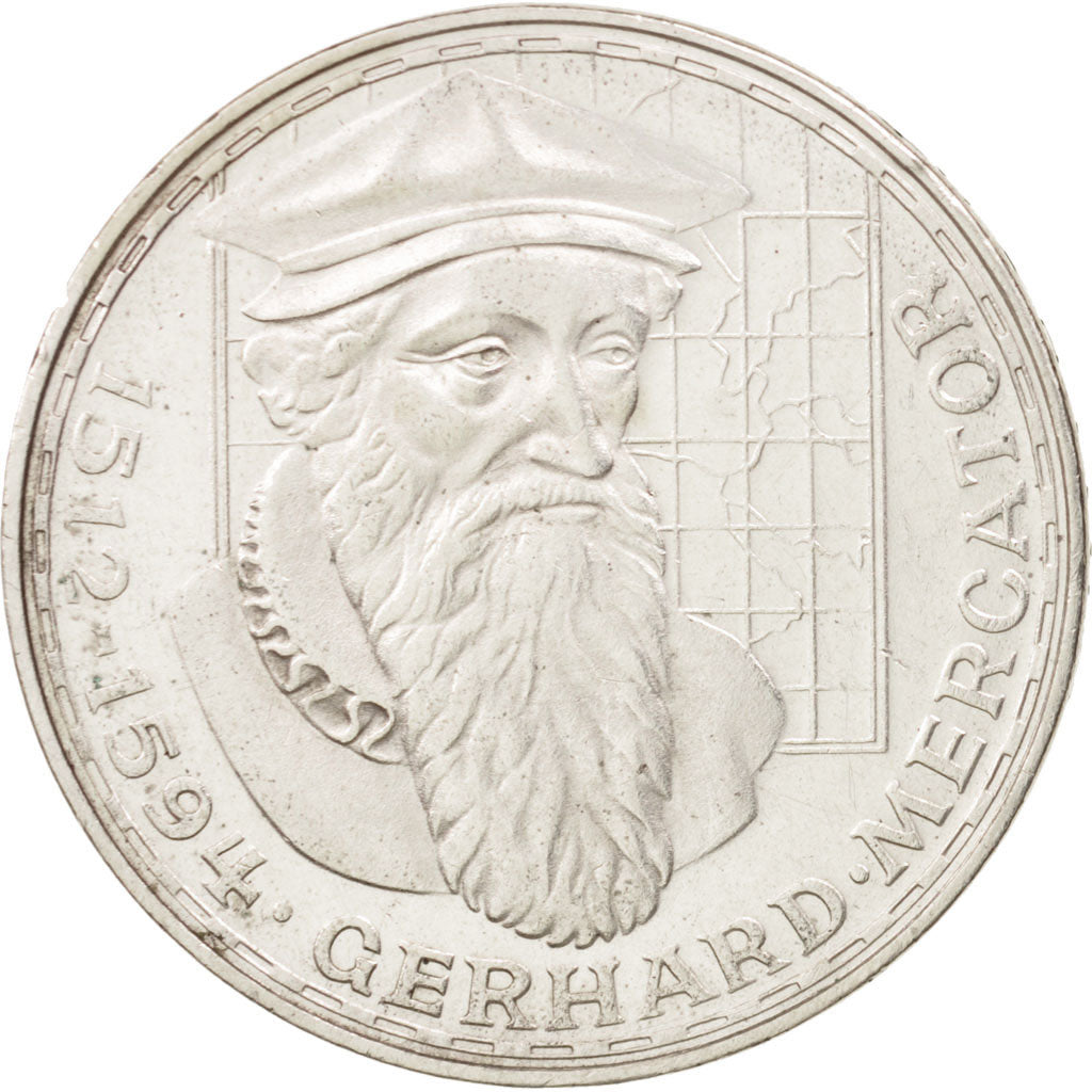 GERMANIA - REPUBBLICA FEDERALE, 5 Mark, 1969, Stuttgart, Germany, SPL-, Argen...