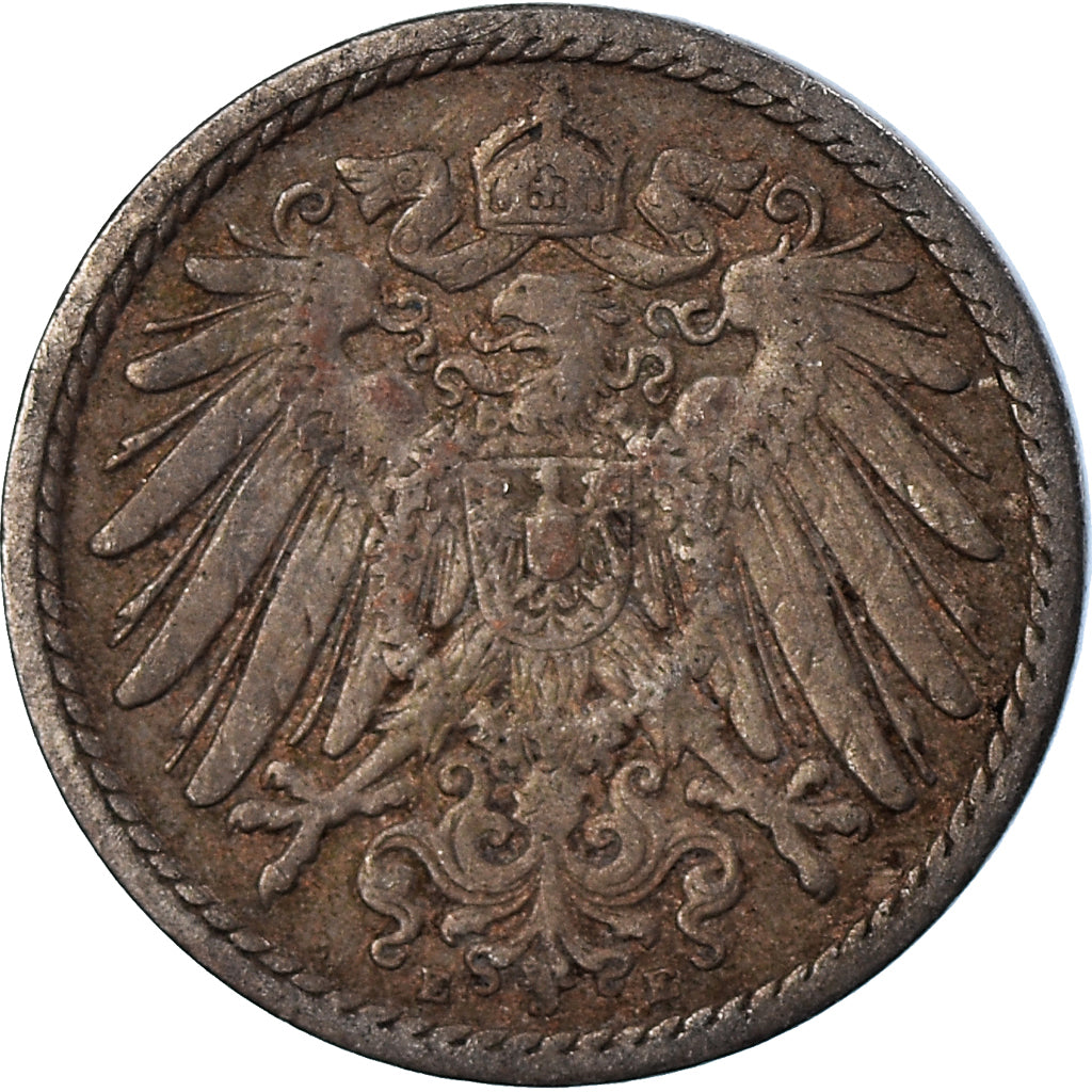Moneta, NIEMCY - IMPERIUM, 5 Pfennig, 1899