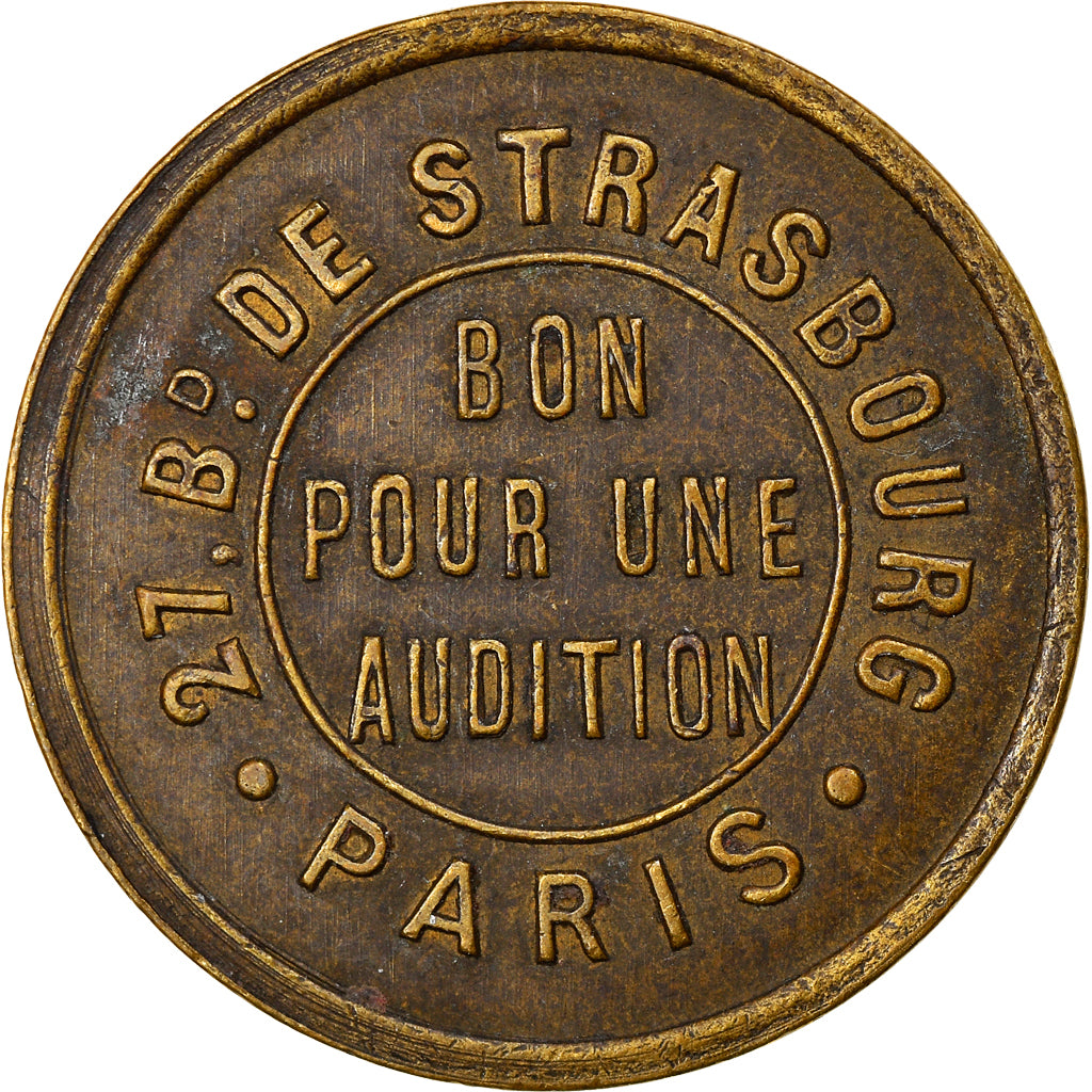 France, Token, Paris, Palace Chansons, Bon pour une Audition, AU(55-58), Copper
