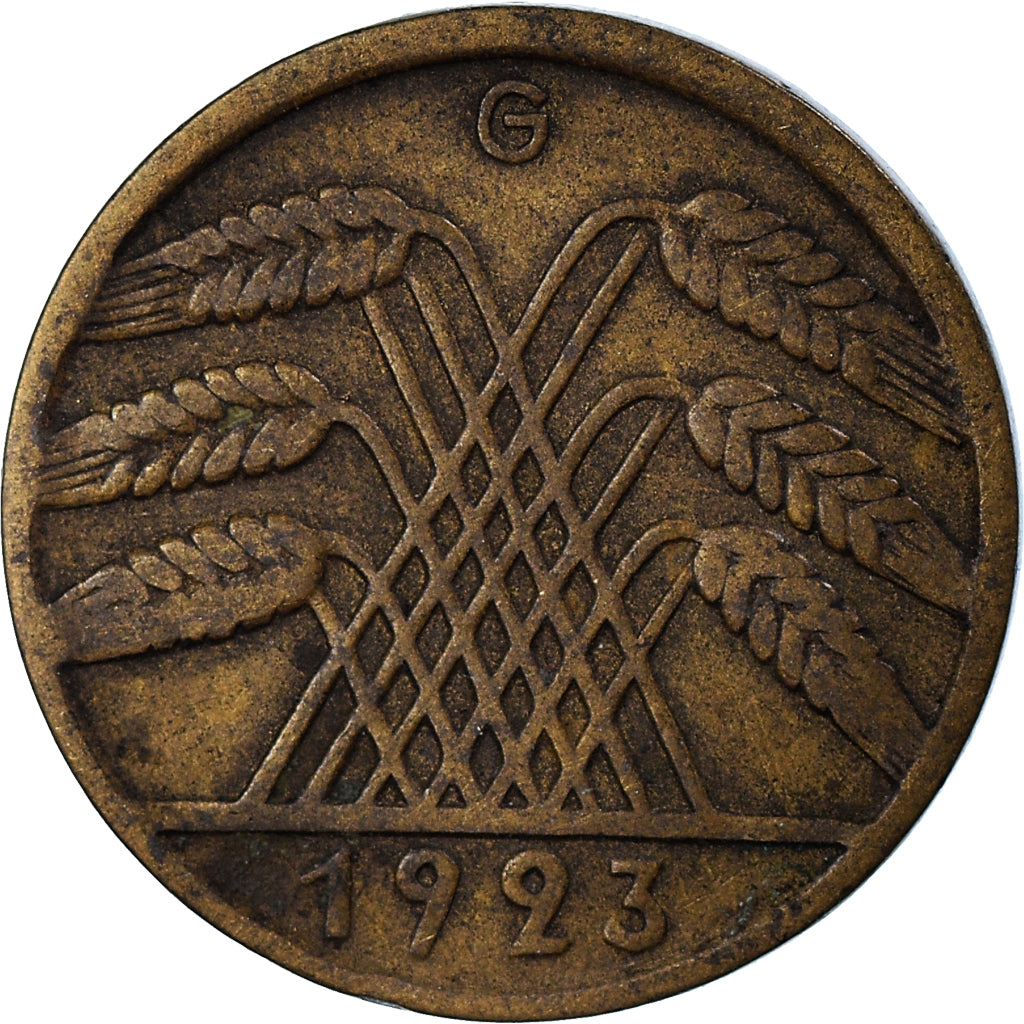 Coin, GERMANY, WEIMAR REPUBLIC, 10 Rentenpfennig, 1923