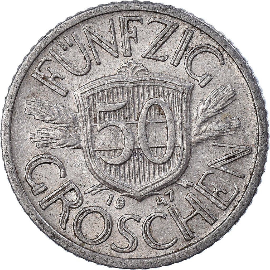 Moneta, Austria, 50 Groschen, 1947