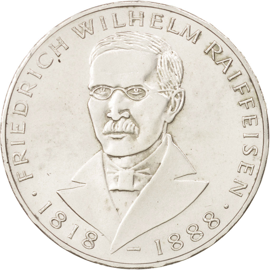 République fédérale allemande, 5 Mark, 1968, Hamburg, SUP, Argent, KM:121