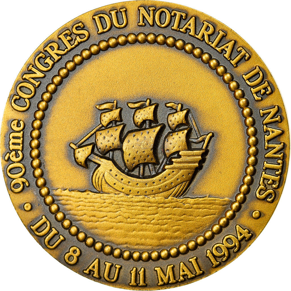 Frankrijk, Medaille, Notary, 90ème Congrès des Notaires de Nantes, 1994, UNC-