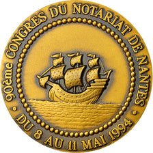 Frankrijk, Medaille, Notary, 90ème Congrès des Notaires de Nantes, 1994, UNC-