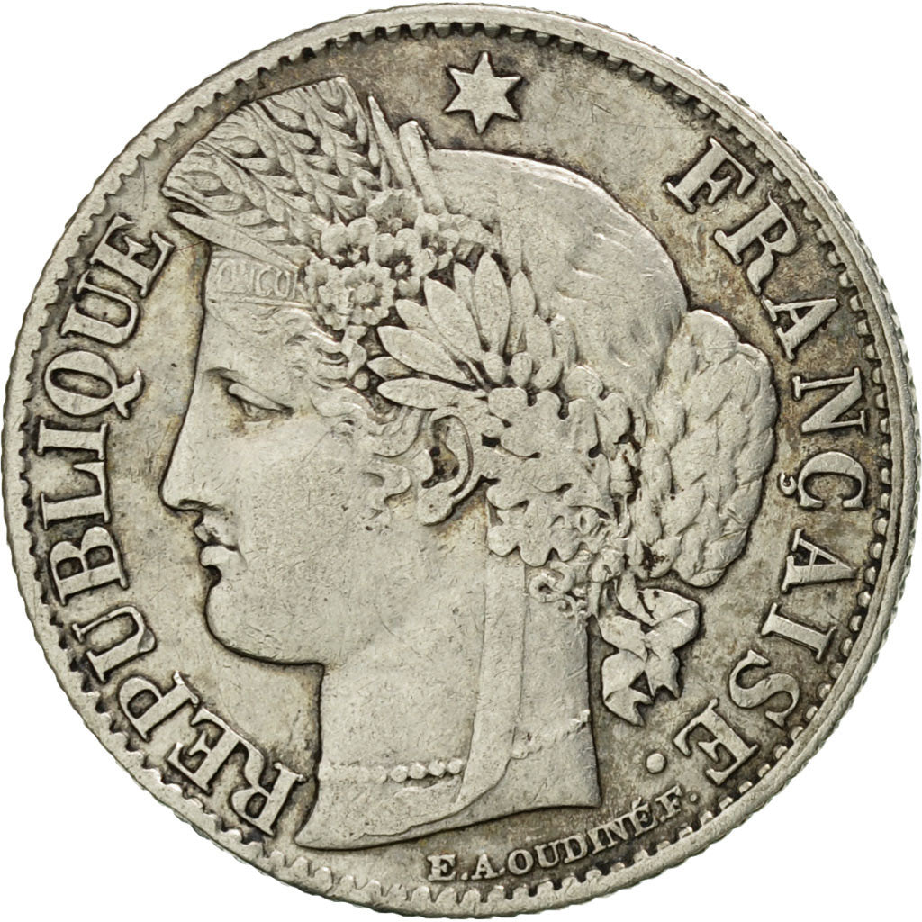 Monnaie, France, Cérès, 50 Centimes, 1871, Bordeaux, TTB, Argent, KM:834.2