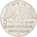 République fédérale allemande, 5 Mark, 1975, Stuttgart, SUP, KM:142.1