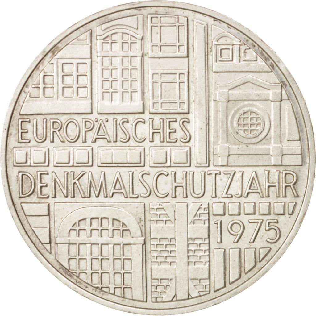République fédérale allemande, 5 Mark, 1975, Stuttgart, SUP, KM:142.1
