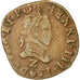 Münze, Frankreich, Henri III, Double Tournois, 1589, Grenoble, S+, Kupfer