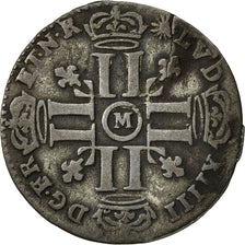 Monnaie, France, Louis XIV, Quinzain, 1693, Toulouse, TTB, Billon, Gadoury:91