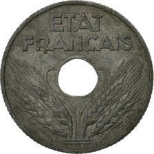 Moneta, Francia, État français, 20 Centimes, 1941, Paris, Large reeding on