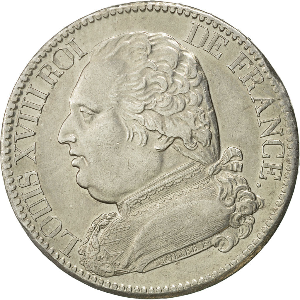 Monnaie, France, Louis XVIII, 5 Francs, 1815, Limoges, TTB+, Argent, Gadoury:591