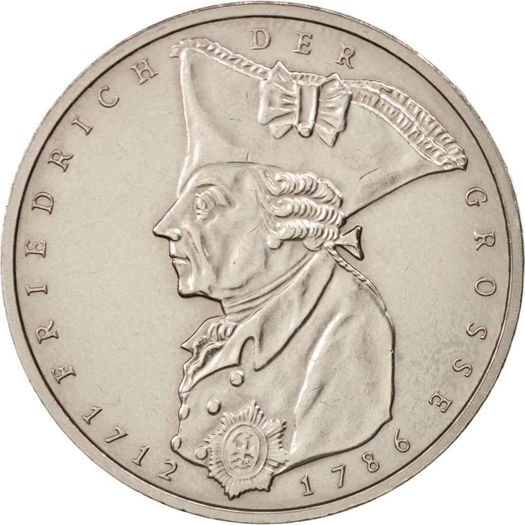 GERMANIA - REPUBBLICA FEDERALE, 5 Mark, 1986, Stuttgart, Germany, SPL-, Niche...