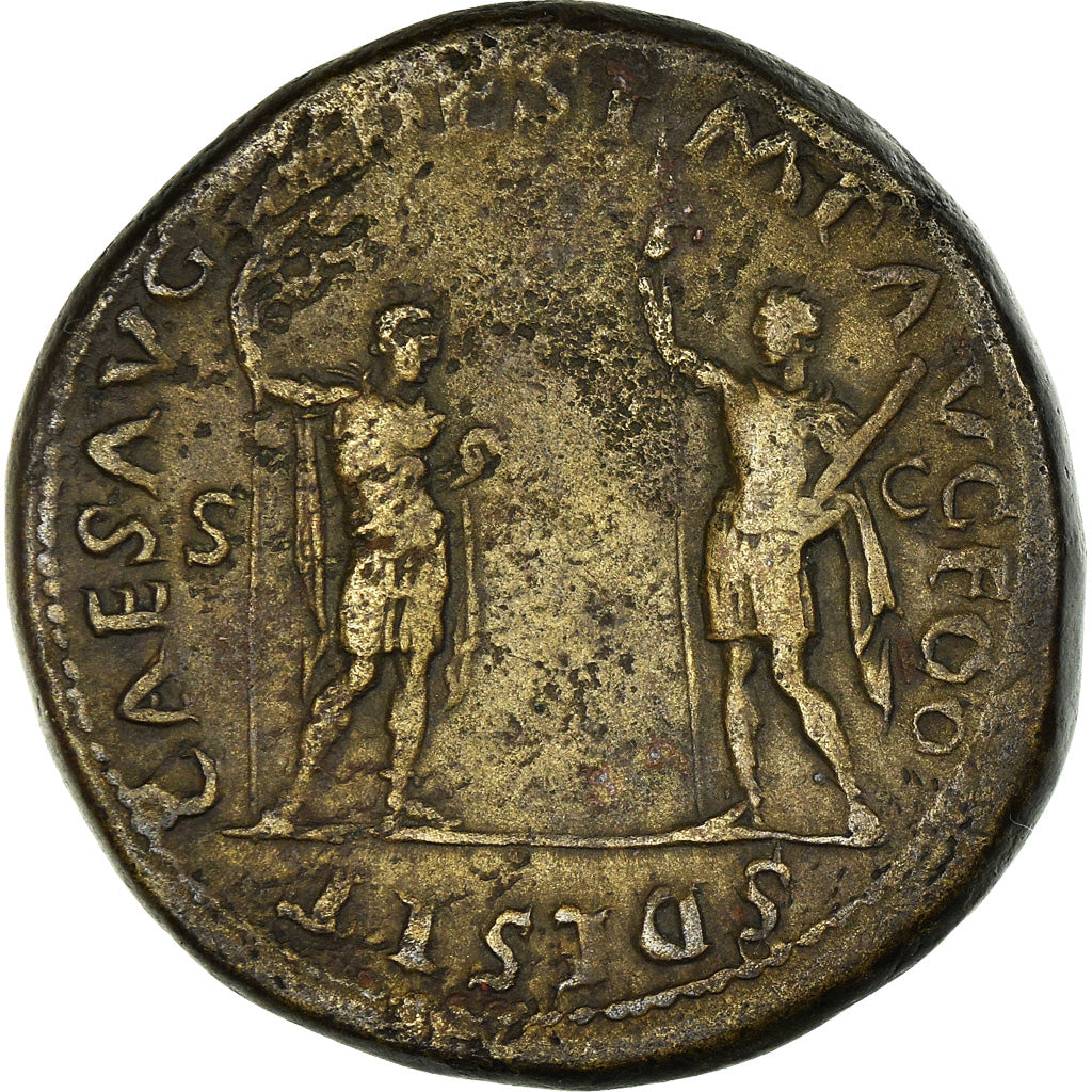 Coin, Vespasian, Sestertius, Roma, EF(40-45), Bronze, Cohen:46