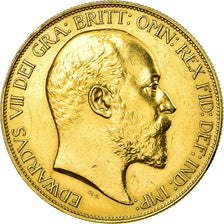 Coin, Great Britain, Edward VII, 5 Pounds, 1902, AU(55-58), Gold, KM:807