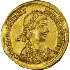 Coin, Valentinian III, Solidus, Ravenna, AU(55-58), Gold, Cohen:19