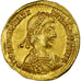 Coin, Valentinian III, Solidus, Ravenna, AU(55-58), Gold, Cohen:19
