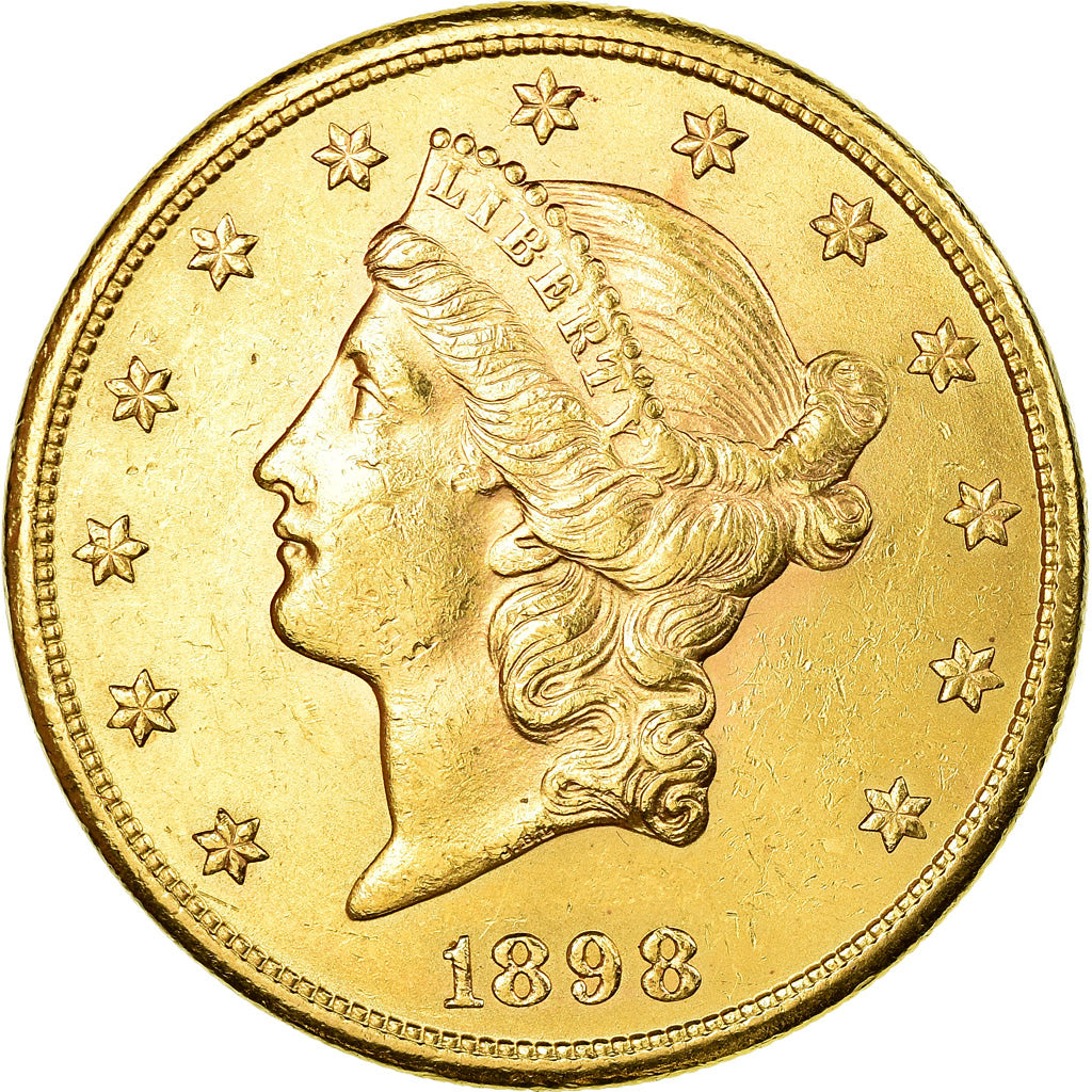 Monnaie, États-Unis, $20, Double Eagle, 1898, San Francisco, SUP, Or, KM:74.3