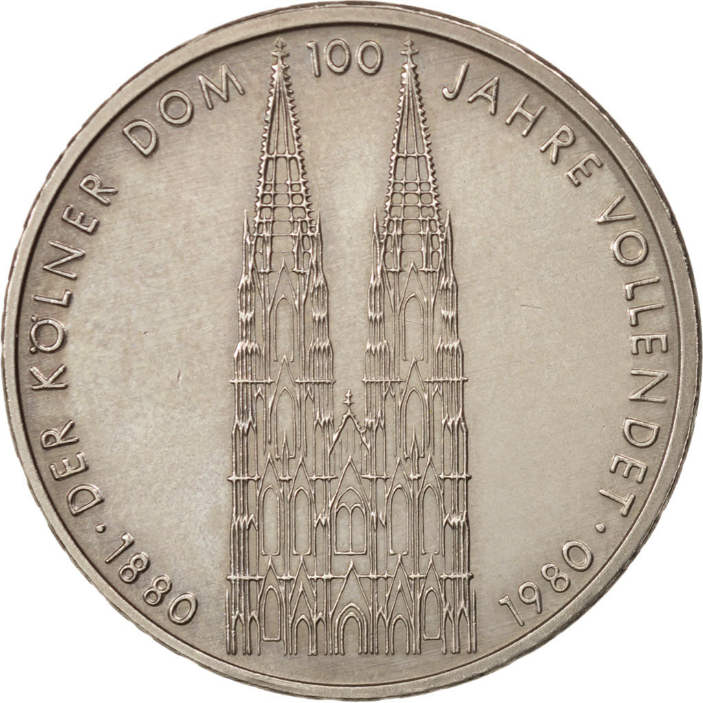 Bundesrepublik Deutschland, 5 Mark, 1980, Stuttgart, EF(40-45), KM:153