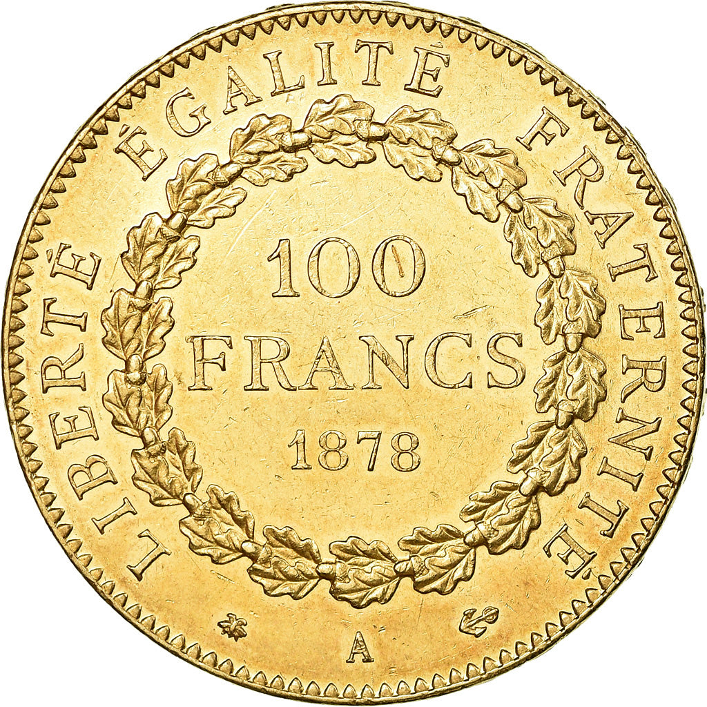 Coin, France, Génie, 100 Francs, 1878, Paris, AU(55-58), Gold, Gadoury:1137