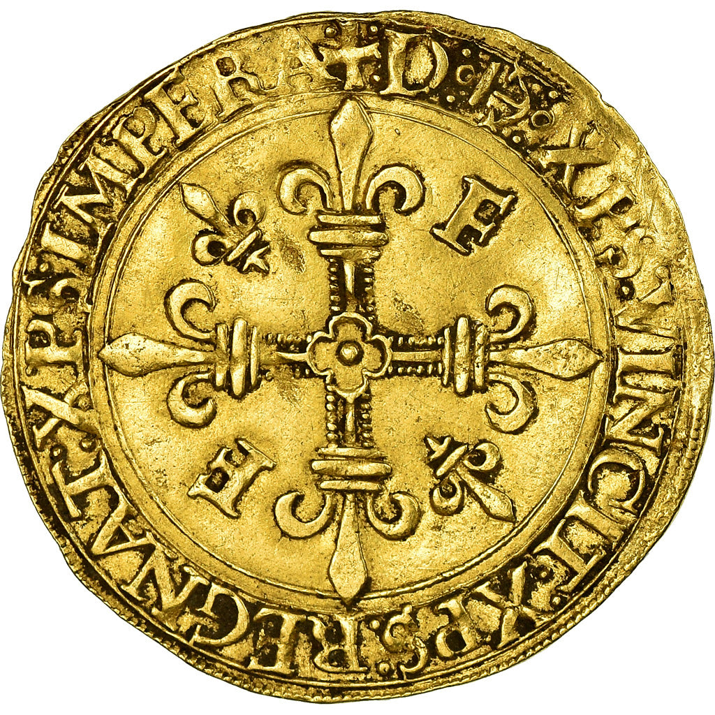 Coin, France, François Ier, Ecu d'or, Bayonne, EF(40-45), Gold, Duplessy:775