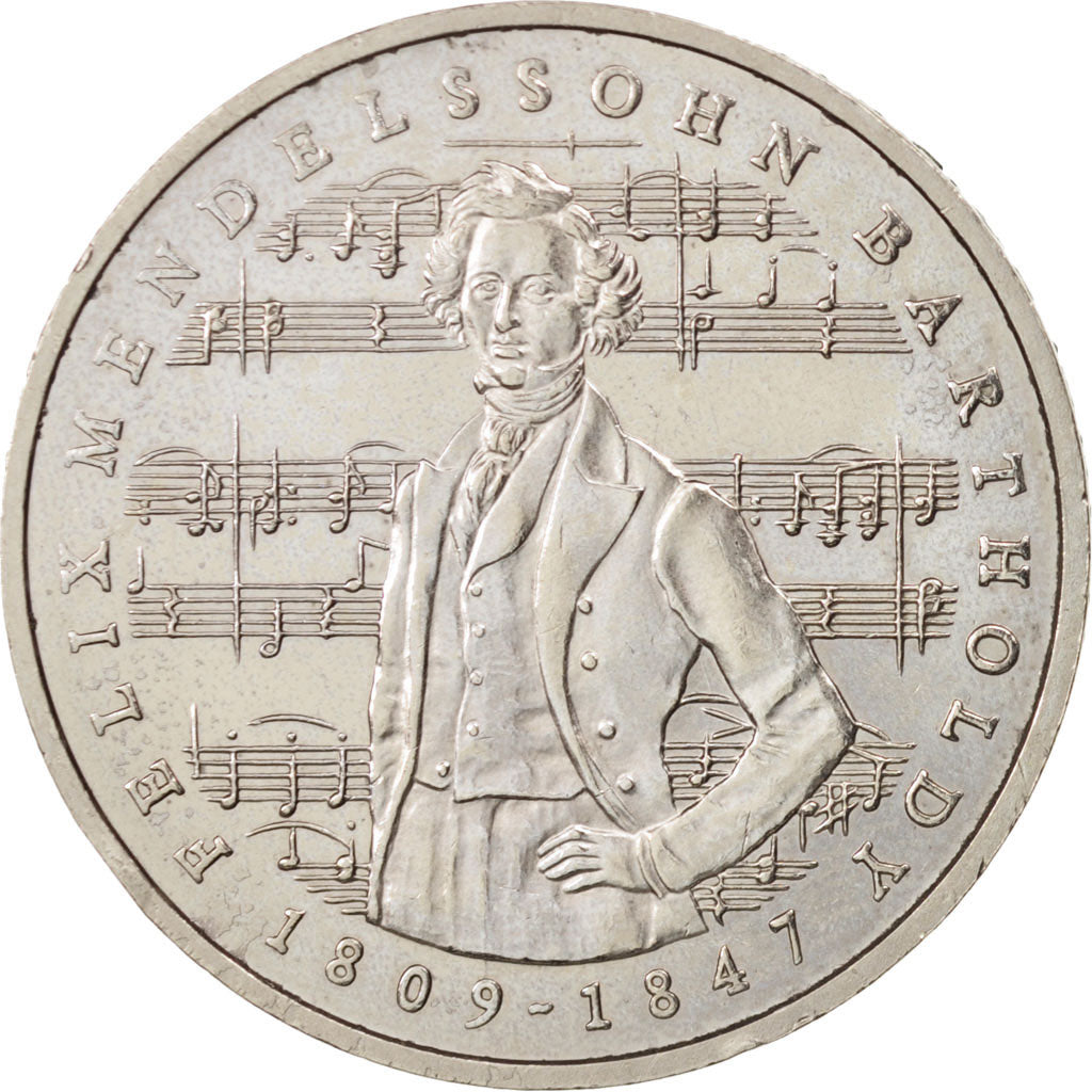GERMANIA - REPUBBLICA FEDERALE, 5 Mark, 1984, Hamburg, Germany, SPL-, Nichel...