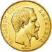 Moneda, Francia, Napoleon III, 50 Francs, 1855, Paris, MBC, Oro, Gadoury:1111