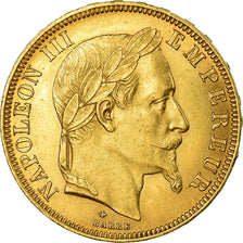 Monnaie, France, Napoleon III, 50 Francs, 1866, Paris, SUP+, Or, Gadoury:1112