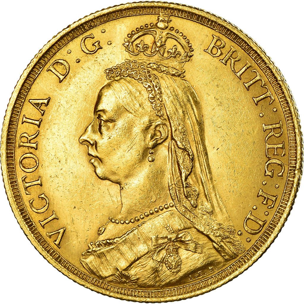 Münze, Großbritannien, Victoria, 2 Pounds, 1887, London, VZ, Gold, KM:768