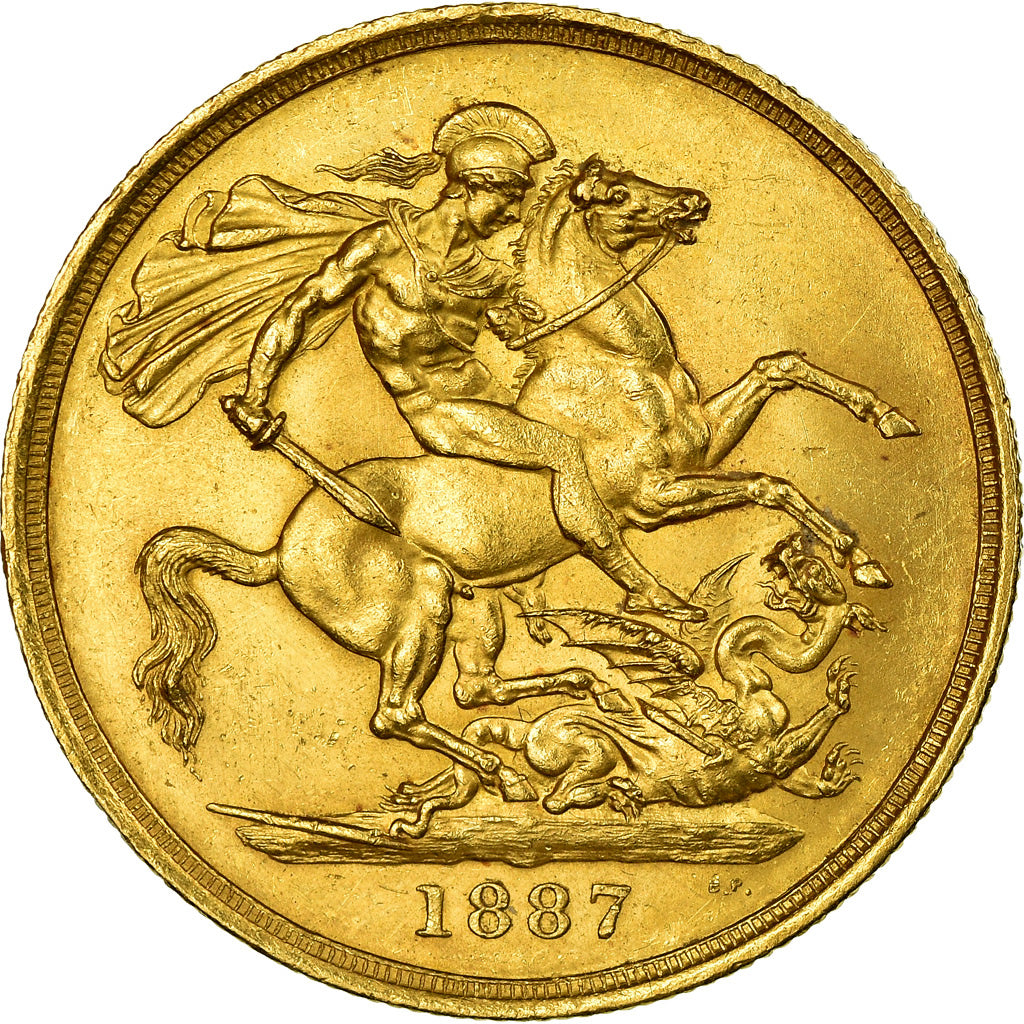 Münze, Großbritannien, Victoria, 2 Pounds, 1887, London, VZ, Gold, KM:768