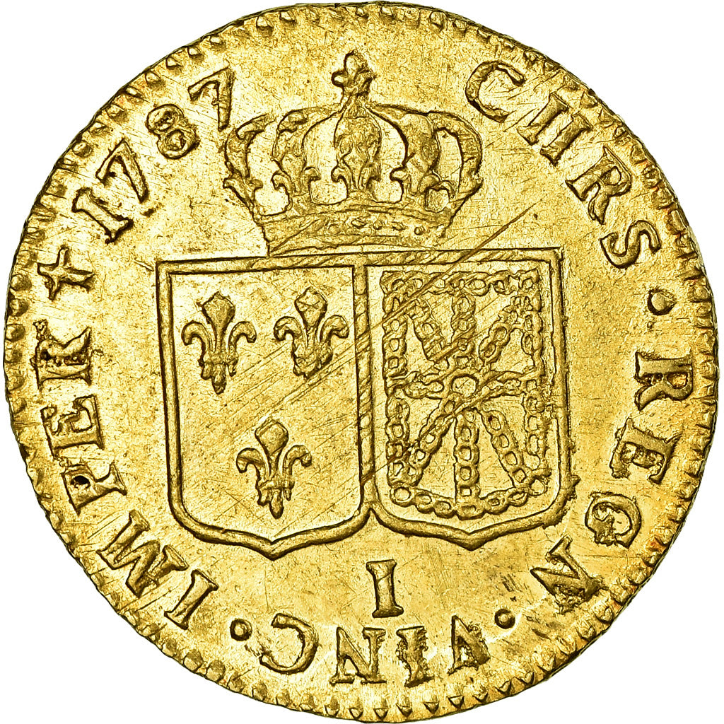 Coin, France, Louis XVI, Louis d'Or, 1787, Limoges, EF(40-45), Gold, Gadoury:361