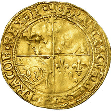 Moneta, Francja, François Ier, Ecu d'or du Dauphiné, Romans, EF(40-45)