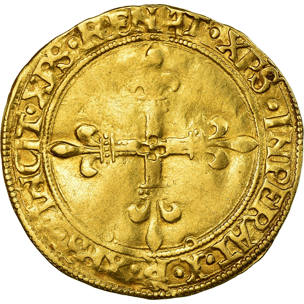 Moneta, Francja, François Ier, Ecu d'or du Dauphiné, Romans, EF(40-45)