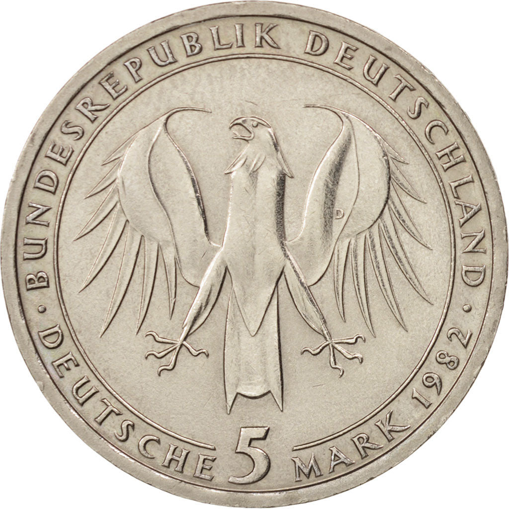 Moneta, GERMANIA - REPUBBLICA FEDERALE, 5 Mark, 1982, Munich, Germany, SPL-