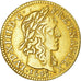 Moneda, Francia, Louis XIII, 1/2 Louis d'or, 1643, Paris, MBC, Oro, Gadoury:57