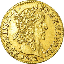 Coin, France, Louis XIII, 1/2 Louis d'or, 1642, Paris, AU(55-58), Gold