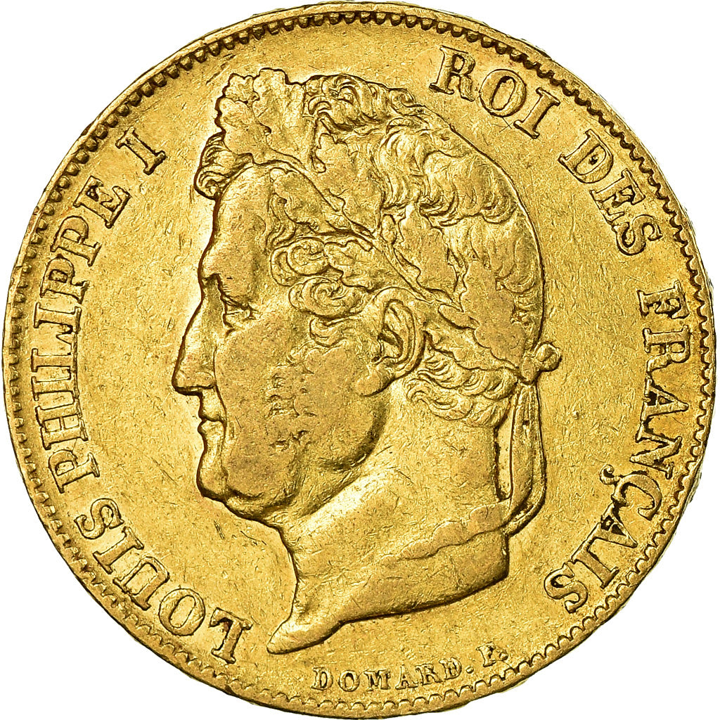 Coin, France, Louis-Philippe, 20 Francs, 1832, Lille, EF(40-45), Gold