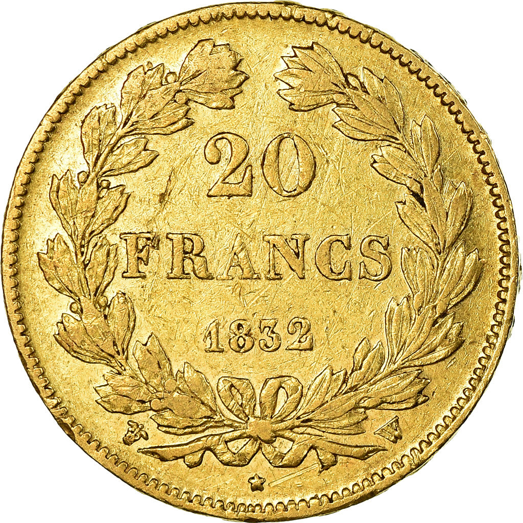 Coin, France, Louis-Philippe, 20 Francs, 1832, Lille, EF(40-45), Gold