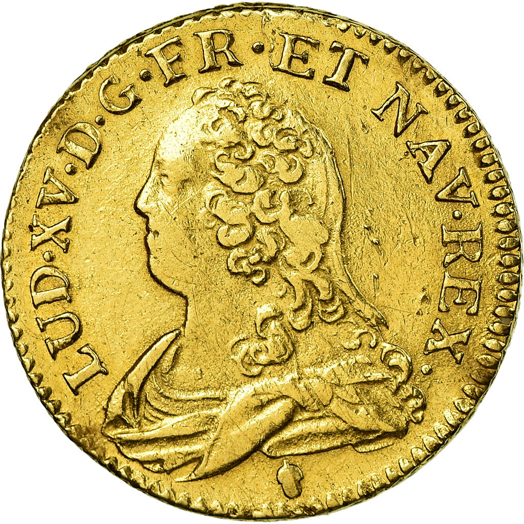 Münze, Frankreich, Louis XV, Louis d'Or, 1727, Reims, SS, Gold, Gadoury:340