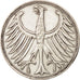 GERMANIA - REPUBBLICA FEDERALE, 5 Mark, 1951, Stuttgart, MB+, Argento, KM:112.1