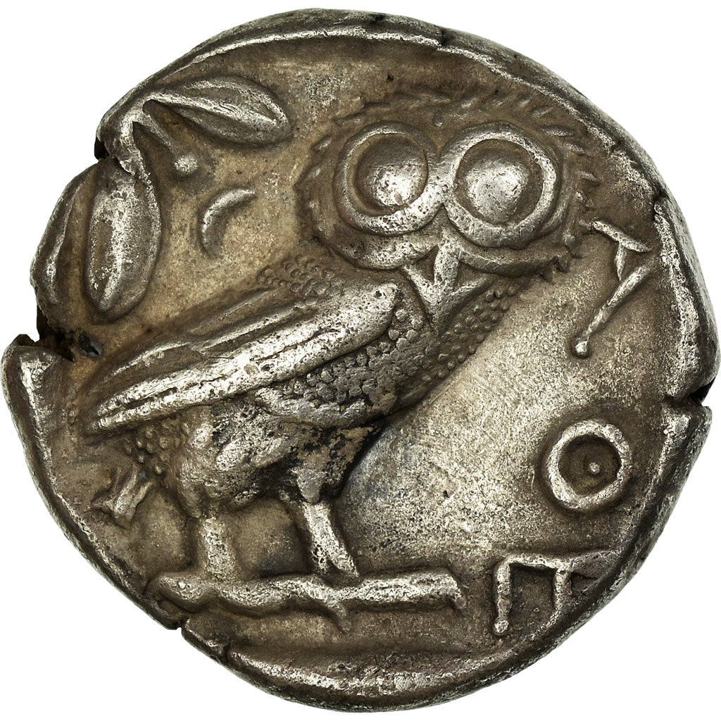 Coin, Attica, Athena, Tetradrachm, 490-407 AV JC, Athens, AU(50-53), Silver