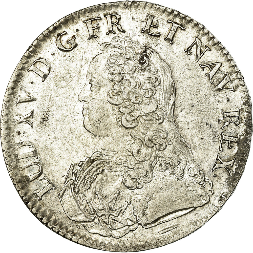 Munten, Frankrijk, Louis XV, Ecu, 1728, Lille, PR, Zilver, Gadoury:321