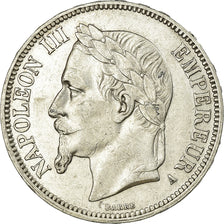 Coin, France, Napoleon III, 5 Francs, 1867, Paris, AU(50-53), Silver
