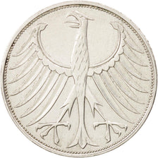 GERMANY - FEDERAL REPUBLIC, 5 Mark, 1973, Hamburg, AU(50-53), Silver, KM:112.1