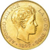 Moneta, Hiszpania, Alfonso XIII, 100 Pesetas, 1962, MS(63), Czerwone Złoto