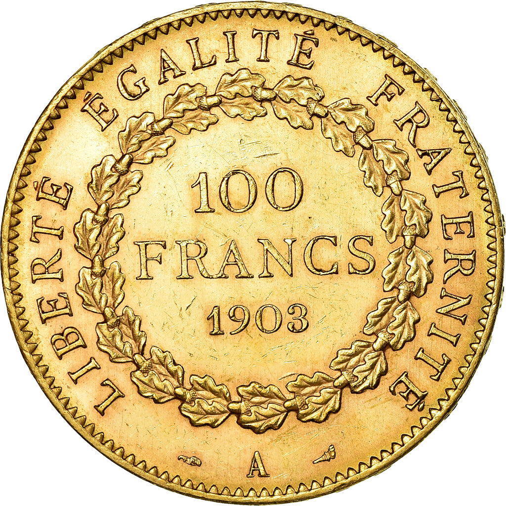 Coin, France, Génie, 100 Francs, 1903, Paris, AU(55-58), Gold, Gadoury:1137
