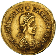 Münze, Theodoric, Solidus, 439-455, Gaul, Visigoth, SS+, Gold, RIC:X-3719