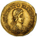 Münze, Theodoric, Solidus, 439-455, Gaul, Visigoth, SS+, Gold, RIC:X-3719