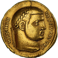 Coin, Galerius, Aureus, 307-308, Nicomedia, Trou rebouché, EF(40-45), Gold